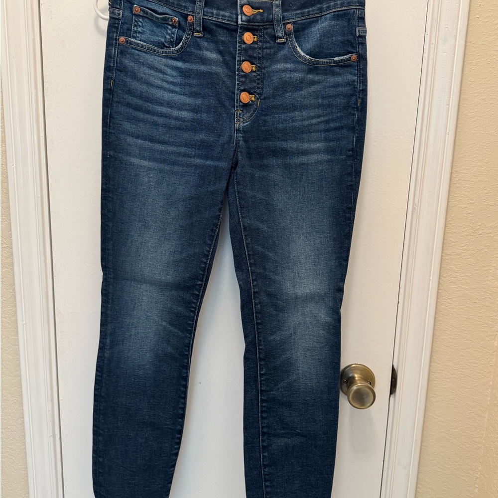 J. Crew High Rise Dark Blue Jeans